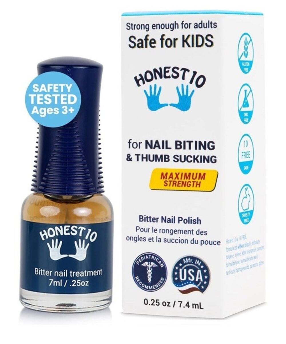 Honest10 Nail Biting Prevention for Kids & Adults - Break The Habit - Safe Bi...